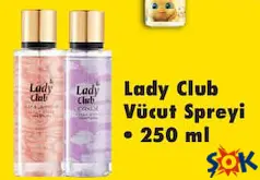 LADY CLUB VÜCUT SPREYİ 250 ML LADY CLUB VÜCUT SPREYİ 250 ML